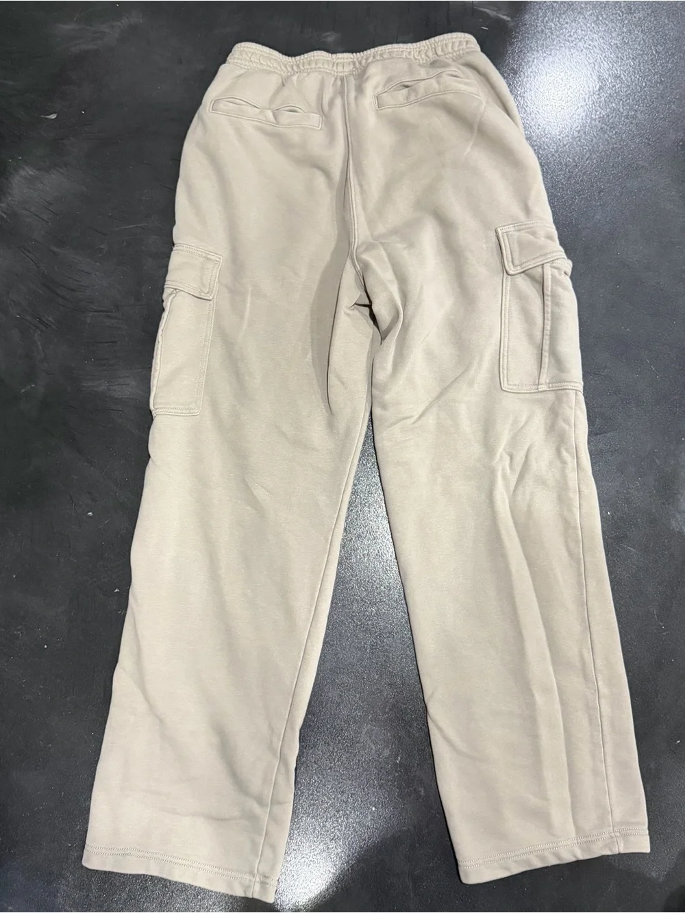 Men's Cargo Sweatpants - Beige